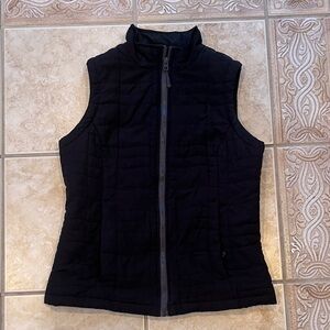 Women's Black Quilted Vest